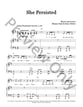 She Persisted piano sheet music cover